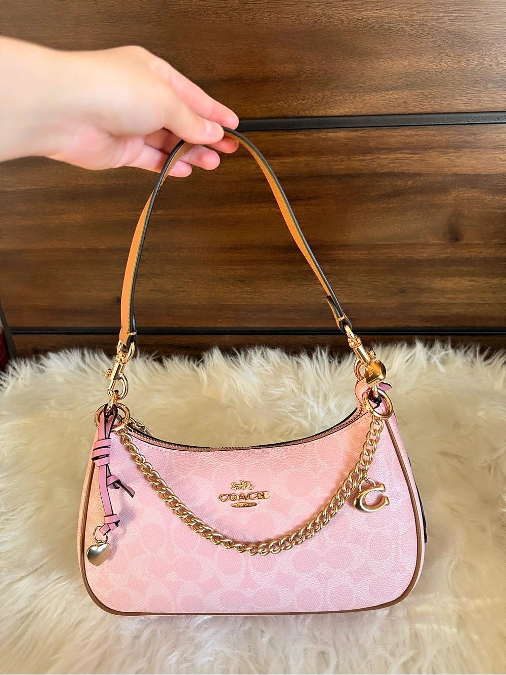 Coach Parker Pink Shoulder Bag